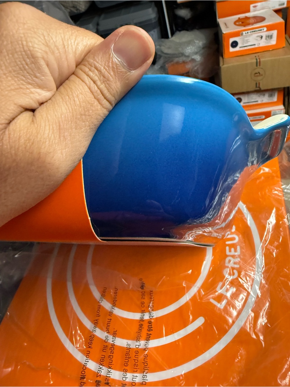 Le Creuset 9x9 3qt Baker in Azure Blue
